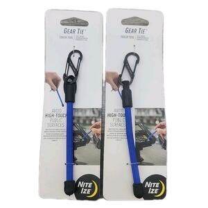 2PACK - NITE IZE GEAR TIE SOFT TOUCH TOOL GTTG-03-R6 (AVOID HIGH TOUCH AREAS)
